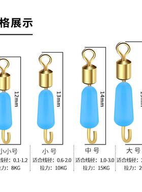 硅胶快速子线夹连ins钓鱼配件固美式钓鱼8不锈钢环家用收纳