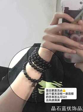 个性盘玩手链手串女款手持文木质