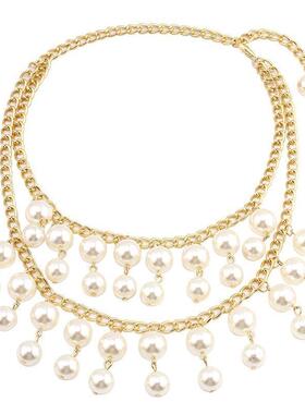 破产姐妹同款双层大仿珍珠项链
