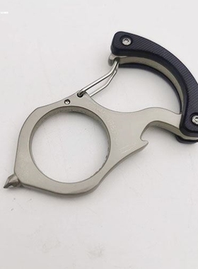 钥匙扣户外挂饰防色狼防身求生防卫指环个性合金铁拳汽车暗器精致
