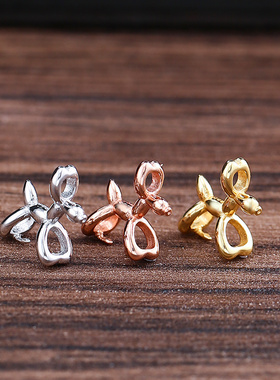 DIY珍珠气球狗吊坠韩版项链