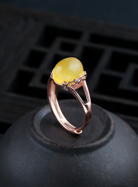 玫瑰金戒指S925银镀18K空托