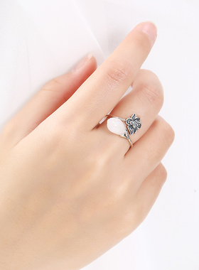 致闺蜜女s925银戒指空托