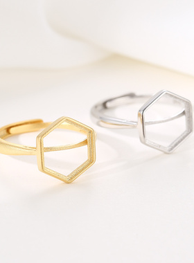 致闺蜜女s925银戒指空托