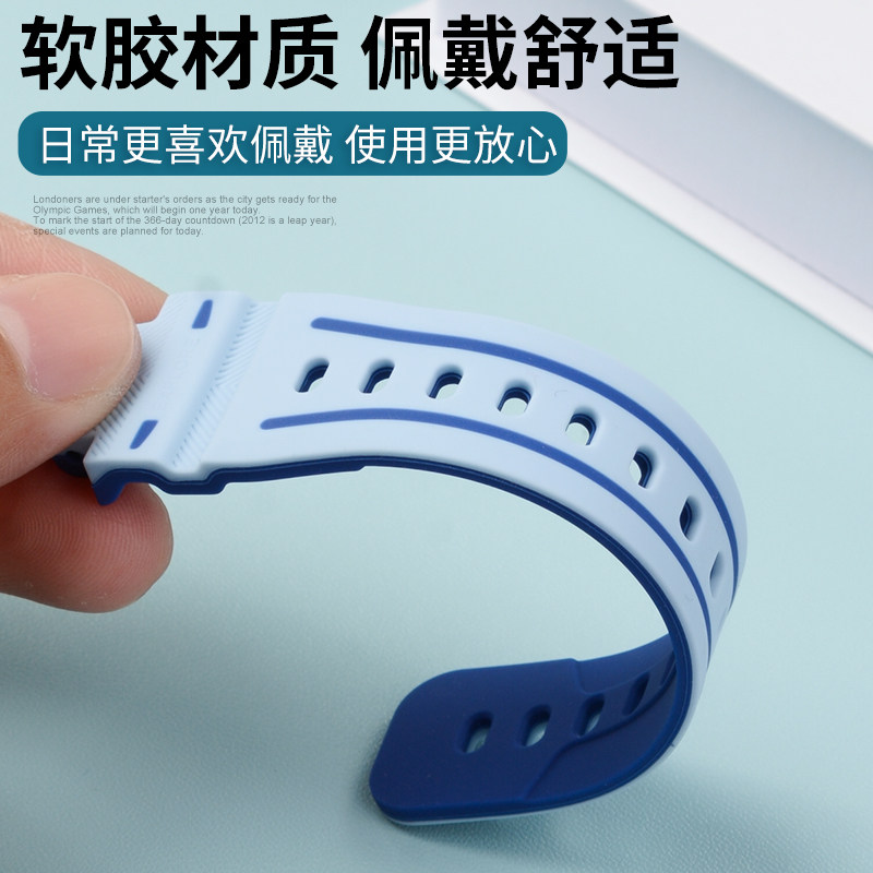 适用于360儿童手表11X硅胶表带W370儿童腕带专用保护壳防摔耐磨软胶保护套配件跃动蓝香芋紫同款替换,淘宝优惠券,粉丝福利购,淘宝优惠卷