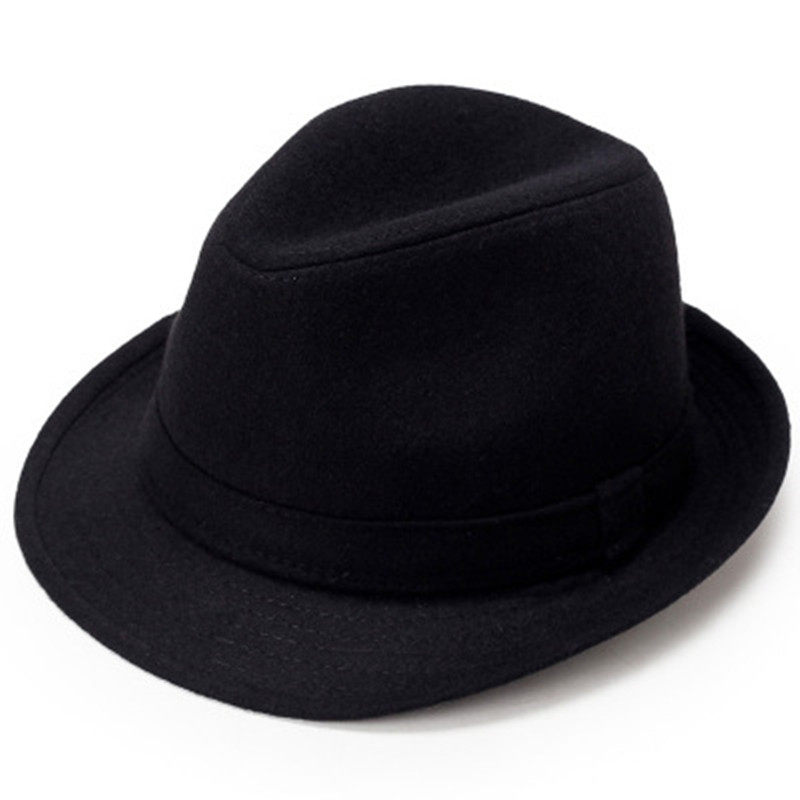 帽子男春秋天毛呢礼帽帽子中老年人男士爵士帽冬天老人帽绅士帽子,淘宝优惠券,粉丝福利购,淘宝优惠卷
