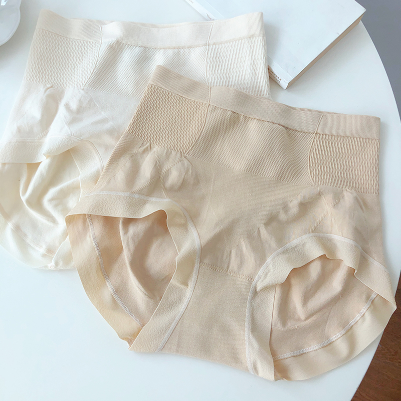 美体内内~60支莫代尔高腰收腹束腰不夹臀贴身舒适简约提臀内裤女 - 图2