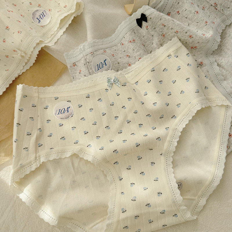 A类婴儿棉内裤碎花少女柔软透气中腰全棉加长底裆10A抑菌三角裤头,淘宝优惠券,粉丝福利购,淘宝优惠卷