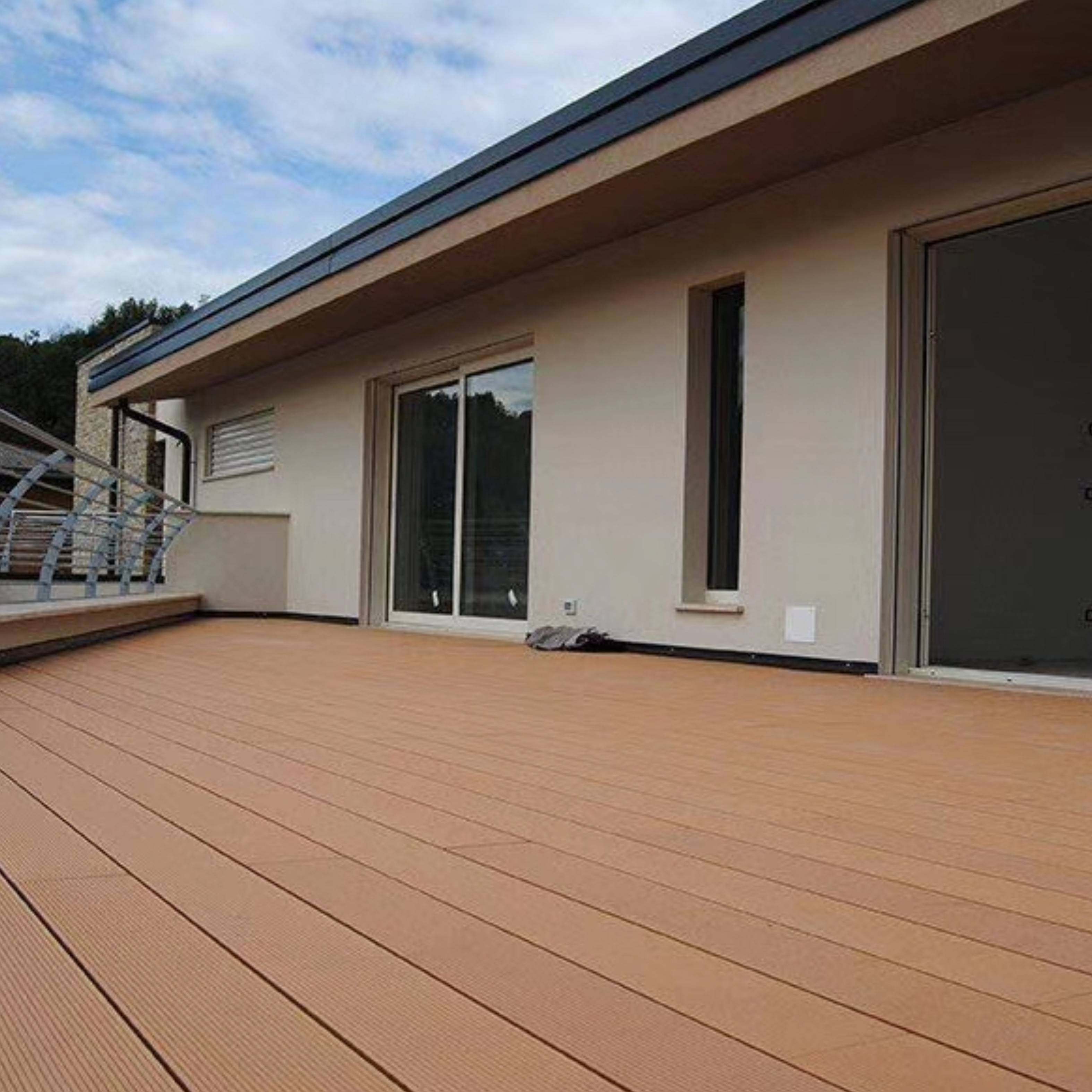 户外塑木木塑地板室外阳台庭院花园栈道平台防腐防水工程生态板材