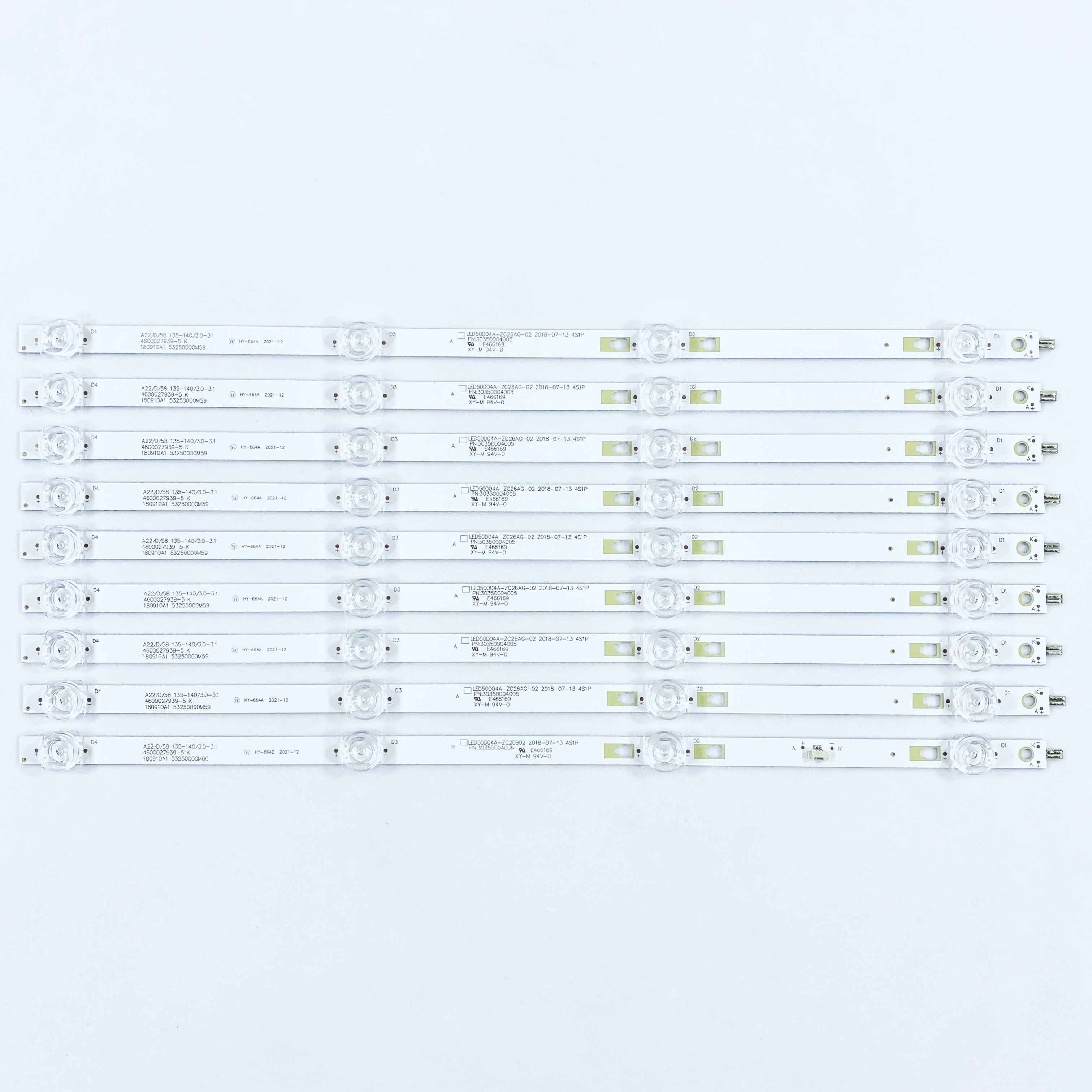 全新适用小米L50M5-AD灯条LED50D04A-ZC26AG-02/ZC26B-02凹9条4灯-图3