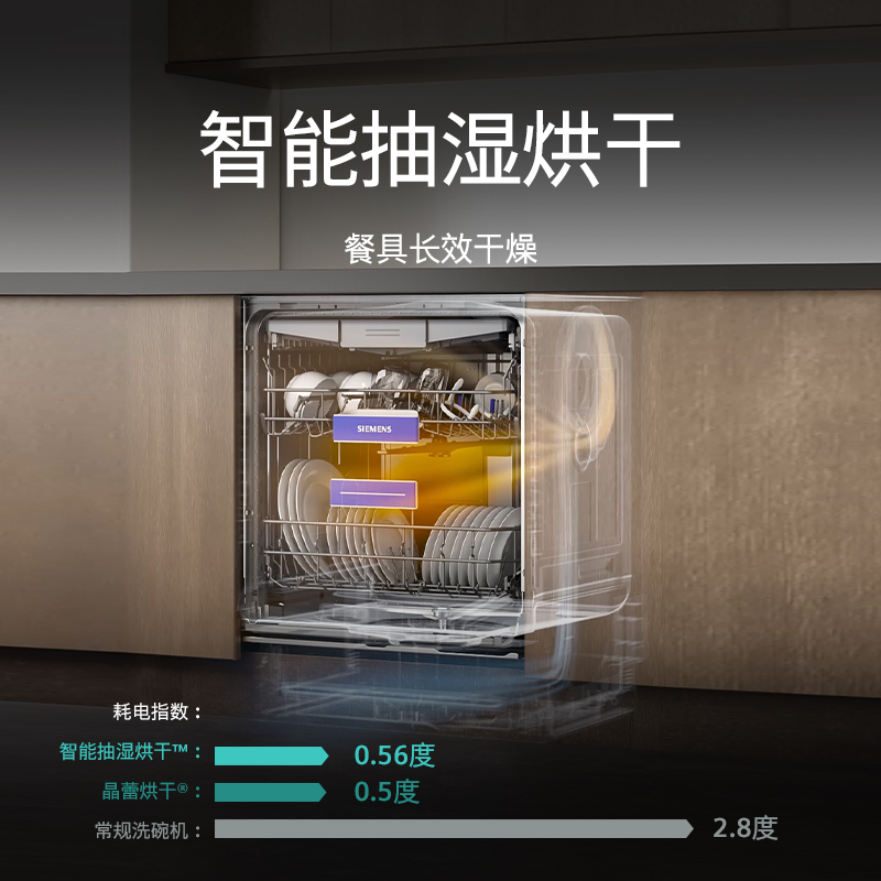 西门子16套全能舱独立嵌入式洗碗机官方家用自动烘干消毒HW88-图0