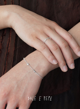 SALE E PEPE胡椒盐 纯银爱心戒指 原创小众设计师高级感礼物 默叙