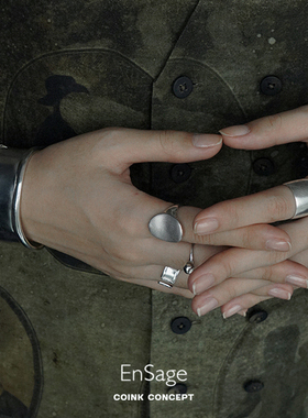 ENSAGE925纯银原创手工小众手镯