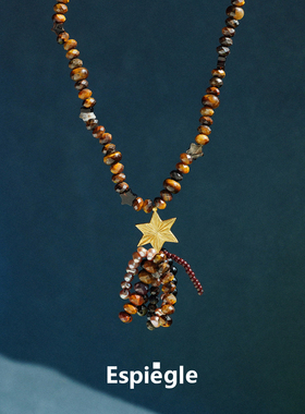 Samar辉夜月亮星辰流苏项链