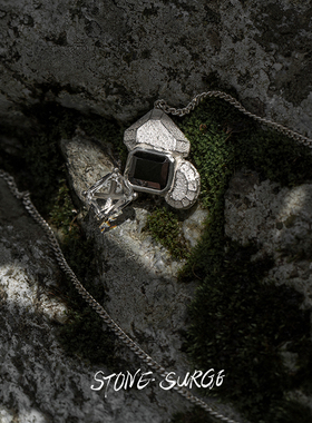 STONESURGE925纯银锆石水晶项链