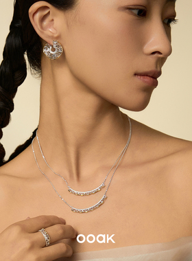 OOAK列维斯蕾丝裙边微笑项链