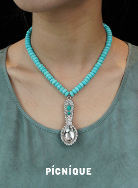 PICNIQUE 吉普赛勺子串珠项链 原创小众设计师休闲度假串饰默叙