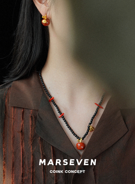 MARSEVEN红石小苹果项链