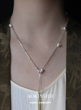 AOKINSIDE925纯银铃兰素盏项链