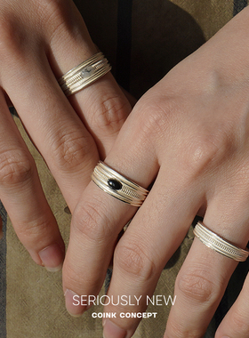 SERENESS所若横织纹戒指