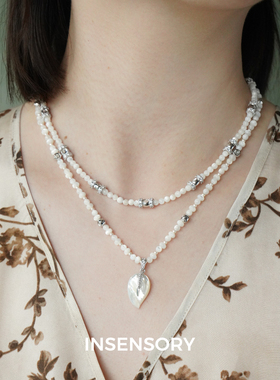 INSENSORY叶影贝母珍珠项链