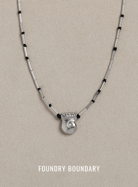 FOUNDRY BOUNDARY 小螺旋项链 原创设计师高级感吊坠锁骨链 默叙