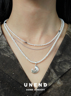 UNEND磨砂珍珠TidalWave项链