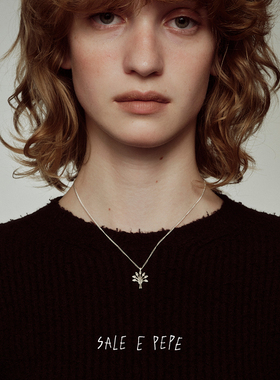 SALE E PEPE 纯银神树吊坠项链 原创小众设计师锁骨链度假 默叙