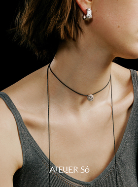 ATELIERSO原创设计纯银蜡绳项链