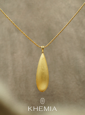 KHEMIA 纯银Elliptical项链 原创设计师高级质感毛衣链 默叙