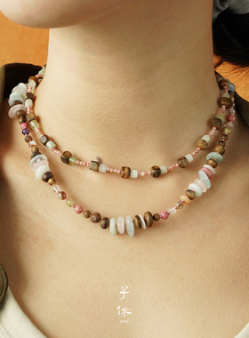 ZIXIU子休 朵朵项链 沉香串珠锁骨链简约原创设计小众礼物 默叙