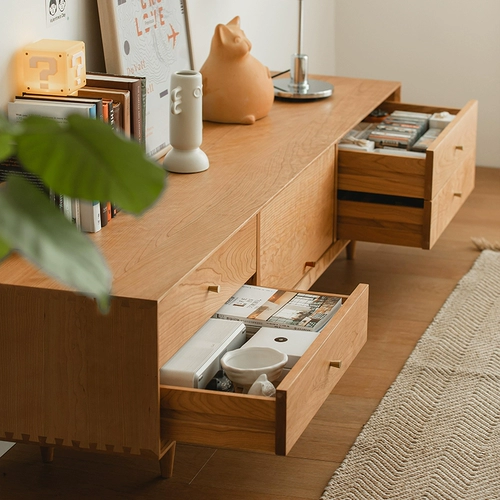 Мебель, современный и минималистичный дубовый журнальный столик из натурального дерева