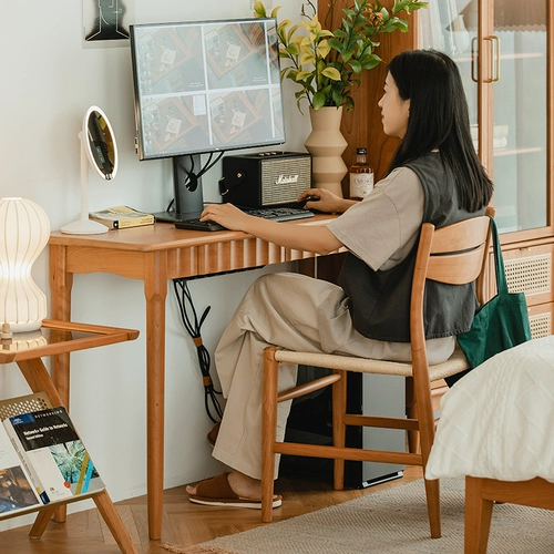 Деревянный сосед/Jimei маленький стол скандинавской сплошной древесина длинная полоска узкие столы с стеной современный ящик компьютерный стол с твердым деревом.