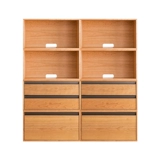 Деревянный сосед +1 Модуль шкаф с твердым деревом многофункциональный бесплатный комбинированный шкаф телевизор хранения шкаф