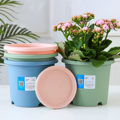 Пластиковый цветочный горшок, увеличенная толщина, простой и элегантный дизайн, прямые продажи с завода
