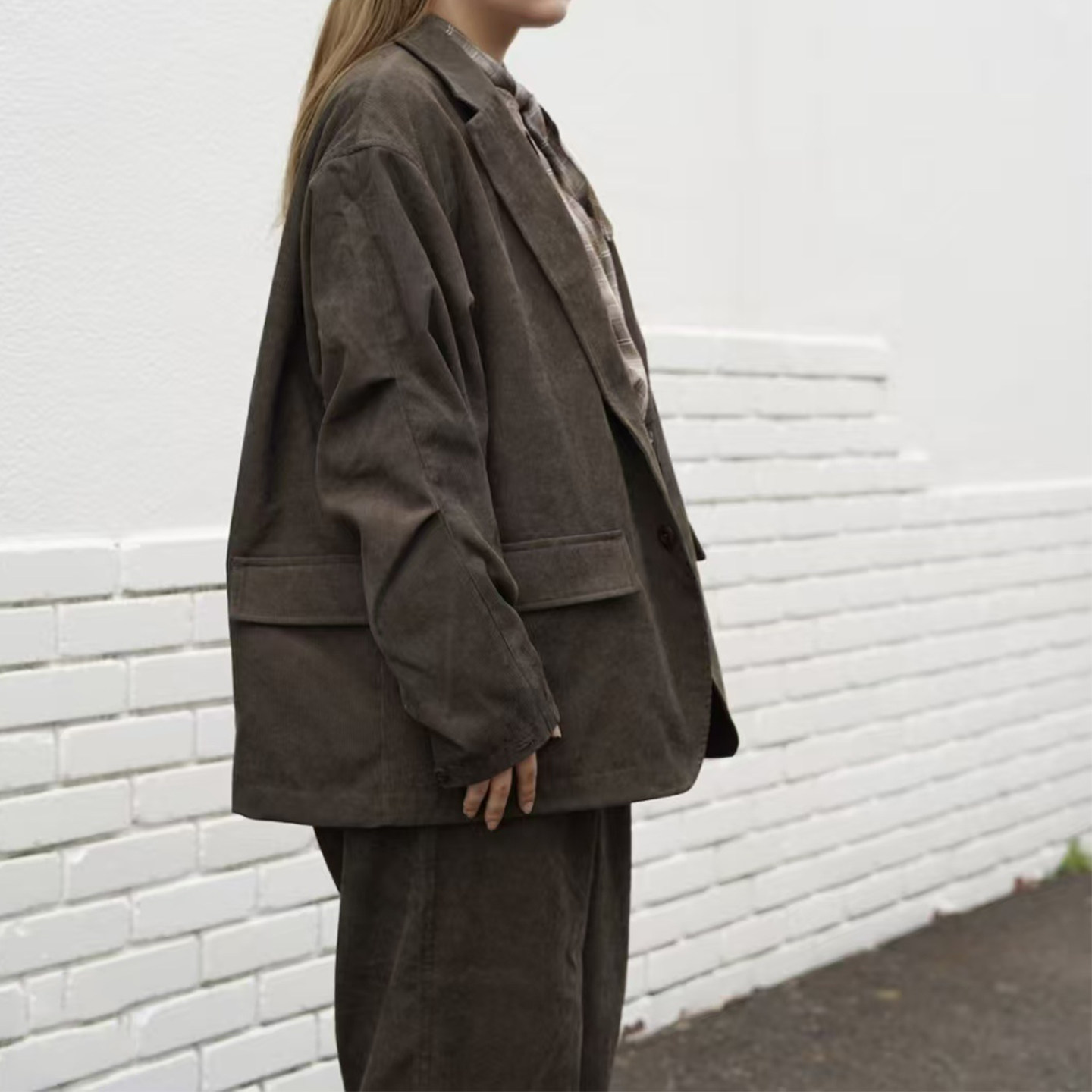 25AW DW同款 日系复古灯芯绒户外休闲宽松男女同款西服外套,淘宝优惠券,粉丝福利购,淘宝优惠卷