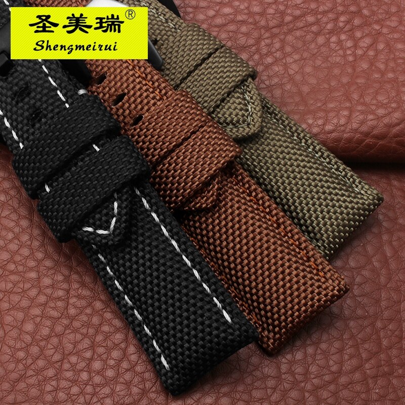 尼龙运动防水沛大海爬山帆布手表带 圣美瑞配件