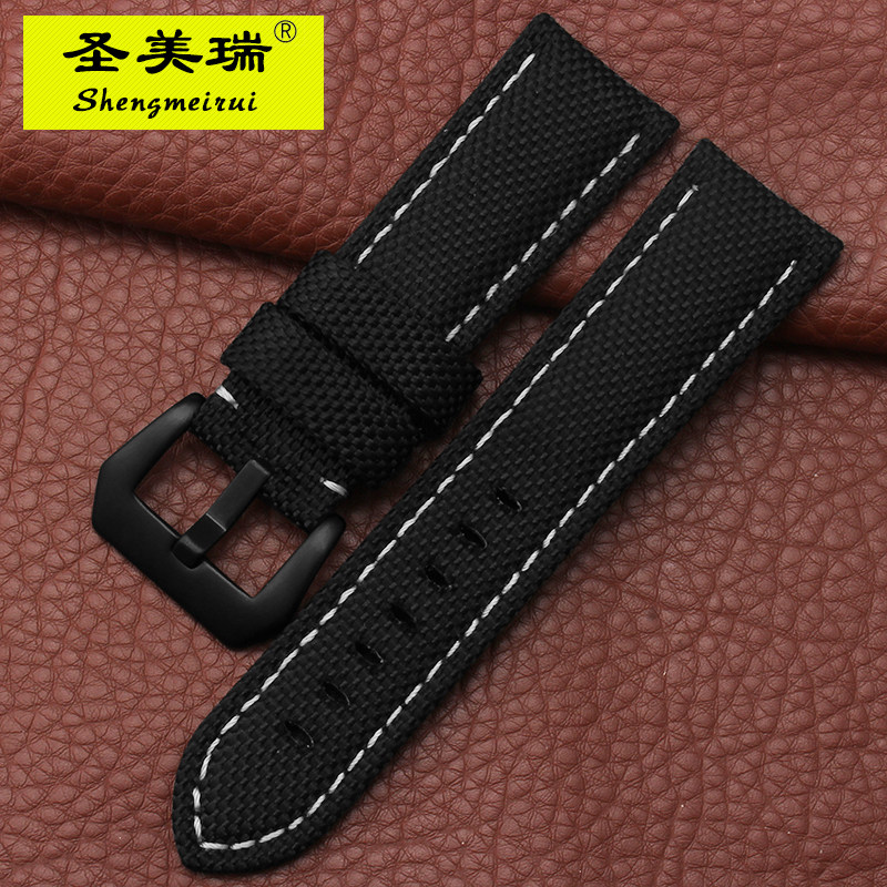 尼龙运动防水沛大海爬山帆布手表带 圣美瑞配件