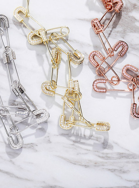 欧美小众男女情侣可拆卸别针