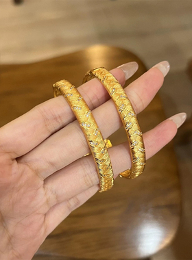 金包银麦穗手镯女2025新款爆款高级感轻奢小众设计感送女友礼物