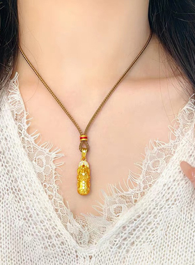 金包银貔貅项链女款2025新款爆款轻奢小众设计感锁骨链送女友礼物