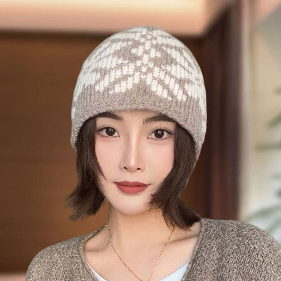 针织包头帽2025秋冬季女士新款百搭时尚保暖冷帽防寒防风毛线帽子,淘宝优惠券,粉丝福利购,淘宝优惠卷