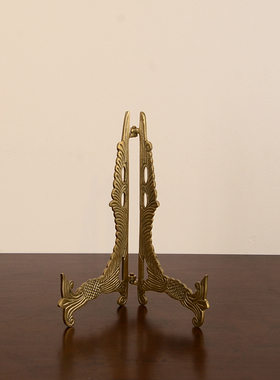 欧式复古黄铜展示架装饰架摆件架