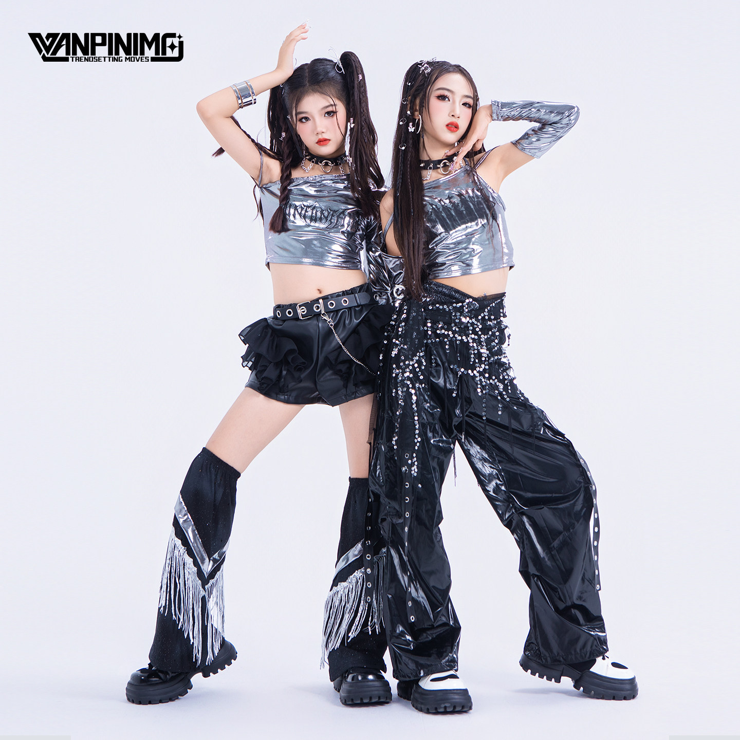 顽皮尼莫女童服装秋冬女团甜酷jazz街舞爵士舞走秀时髦潮酷演出服,淘宝优惠券,粉丝福利购,淘宝优惠卷