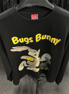 重磅T恤乐一通Looney Tunes可爱兔八哥Bugs Bunny长袖经典卡通tee