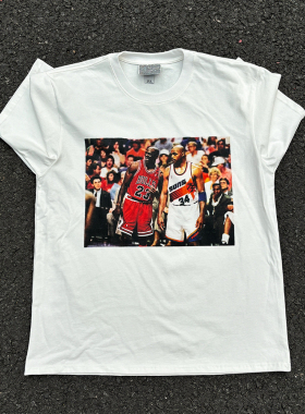 BULLS23号篮球T恤SUNS34号 致敬经典classic怀旧短袖创意rare稀有