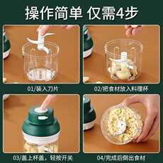 Пластиковые горшки 家用捣蒜器搅碎机蒜蓉电动小型捣蒜泥神器搅蒜机捣碎器压蒜绞蒜器