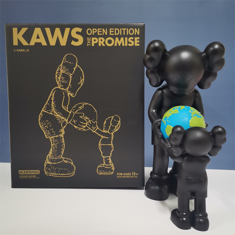 抱地球the promise新品潮牌摆件手办玩偶模型潮玩sz-sujiao-kaws-图0