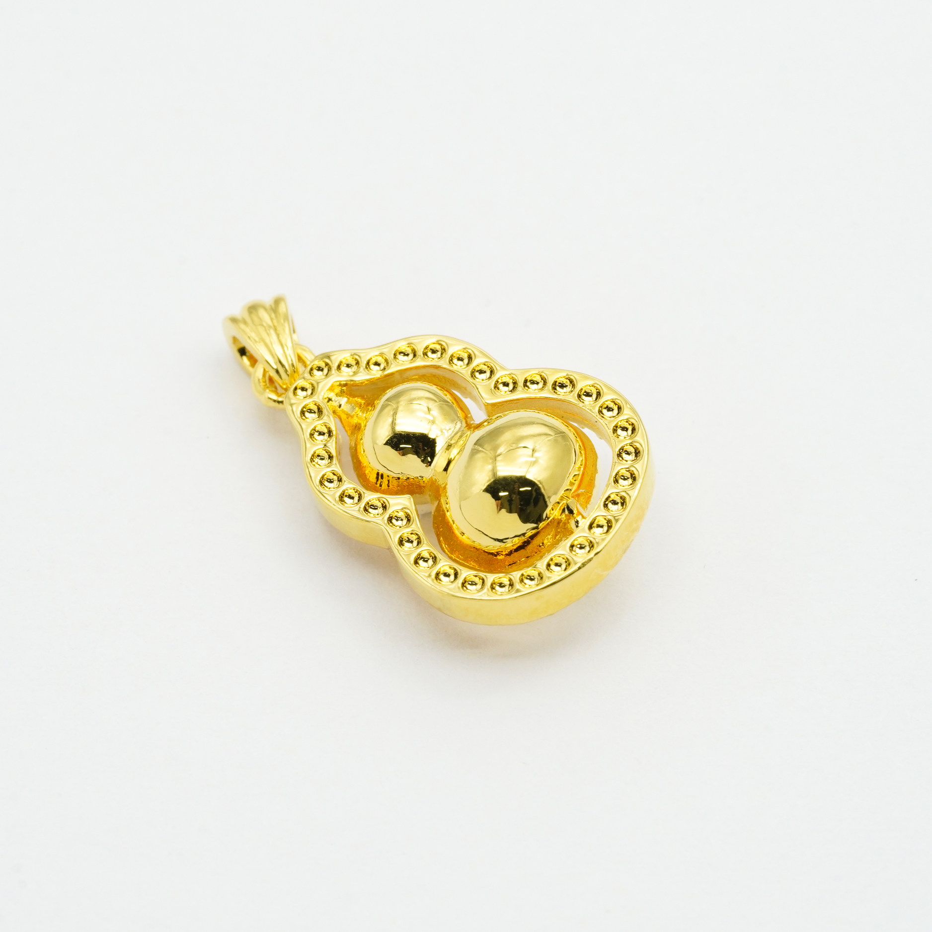 正品18k金点钻葫芦项链手链吊坠轻奢配件带证书不脱模【WT0225】,淘宝优惠券,粉丝福利购,淘宝优惠卷