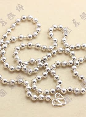 毛衣链雅庄项链925银圆珠链网红